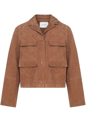 Yves Salomon suede jacket - Brown