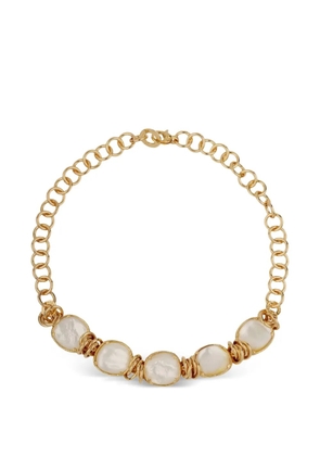 Gas Bijoux Sirena pearl metals alloy necklace - Gold