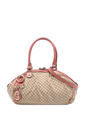 Gucci Pre-Owned 2016-2025 Diamante Canvas Sukey satchel - Brown