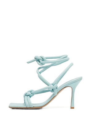 Bottega Veneta Pre-Owned knotted leather sandals - Blue