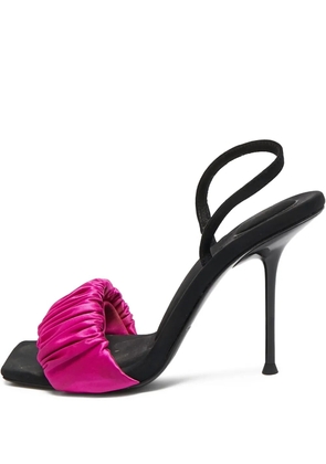 Pre-Owned Alexander Wang 100mm satin-finish heeled sandals - Purple