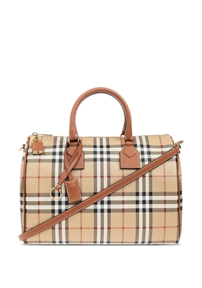 Burberry medium Check satchel bag - Neutrals