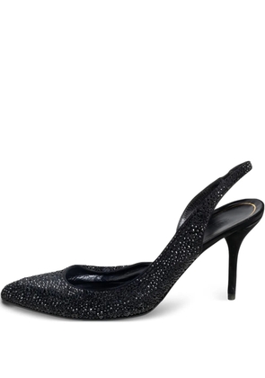 Gucci Pre-Owned 90mm rhinestoned pumps - Black