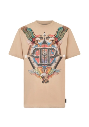 Philipp Plein eagle-graphic T-shirt - Neutrals