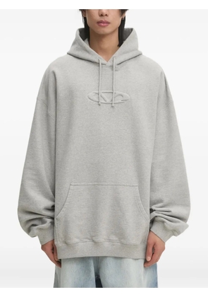 VETEMENTS logo-embossed hoodie - Grey