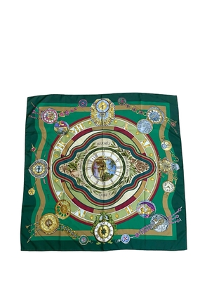 Hermès Pre-Owned 2000-2015 La Ronde des Heures Silk Scarf Carre 90 scarves - Green