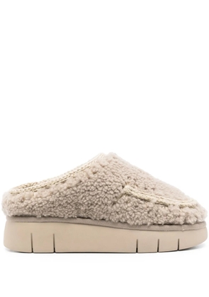 Mou shearling slippers - Grey