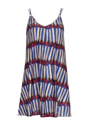 Lygia & Nanny Sardenha striped mini dress - Blue
