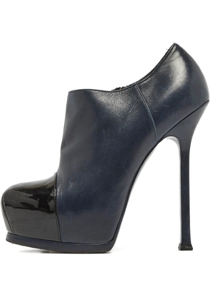 Saint Laurent Pre-Owned leather heeled boots - Blue