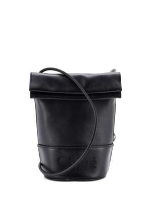 Chloé Pre-Owned Sense Leather Micro bucket bag - Black