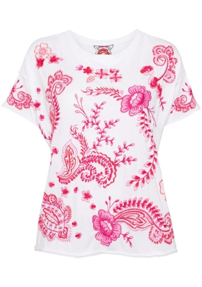 Johnny Was Raw Detail Swing T-shirt - White