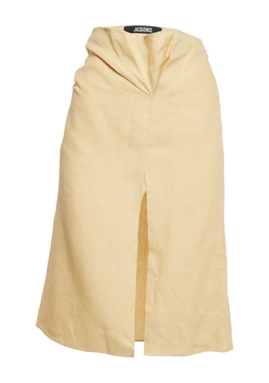 Jacquemus Pre-Owned La Jupe pencil midi skirt - Yellow