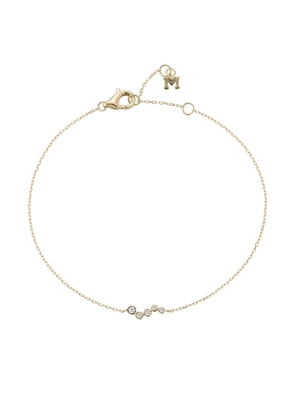 Mateo 14k yellow gold diamond bezel wave bracelet