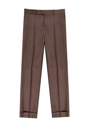 Incotex houndstooth trousers - Brown