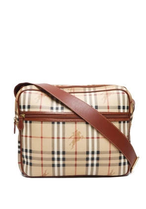 Burberry Pre-Owned 1990-2010 Haymarket Check shoulder bag - Neutrals