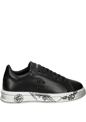 Roberto Cavalli logo-embellished sneakers - Black
