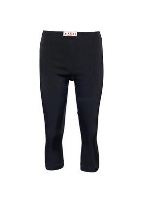 Marni Pre-Owned knitted cropped trousers - Black