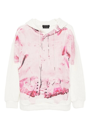 JUNTAE KIM trompe l'oeil hoodie - Neutrals