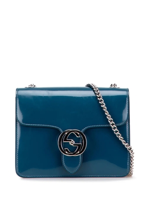 Gucci Pre-Owned 2016-2025 Small Polished Calfskin Interlocking G Dollar crossbody bag - Blue