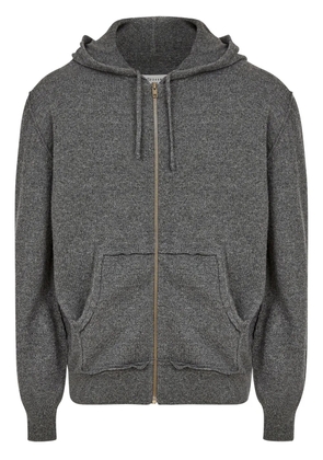 Maison Margiela brushed zipped hoodie - Grey