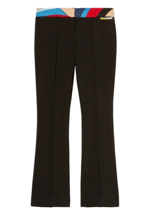 PUCCI abstract-print trim cropped trousers - Black