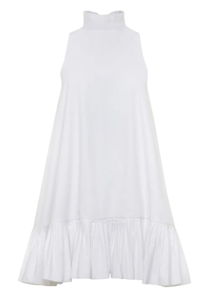AZEEZA Alcott poplin minidress - White