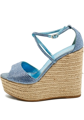 Le Silla crystal wedge sandals - Blue