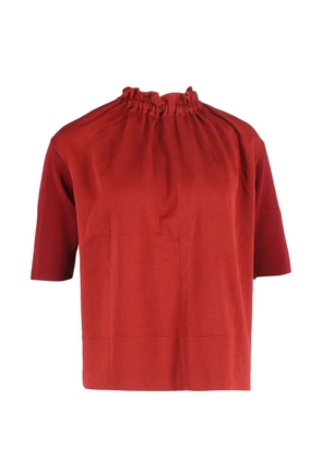 Marni Pre-Owned ruffle neck top - Red