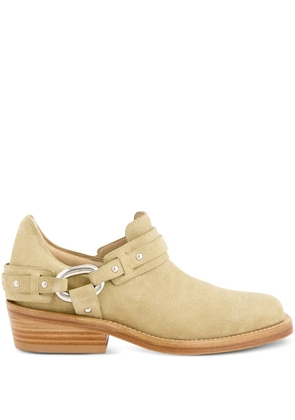 Rabanne XL Link biker ankle boots - Neutrals