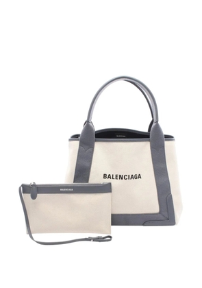 Balenciaga Pre-Owned 2010-2025 Canvas Navy Cabas S tote bag - Brown