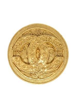 CHANEL Pre-Owned 1994 Medallion brooch - Gold