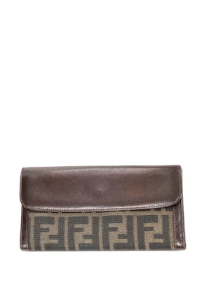Fendi Pre-Owned 1990 Zucca bi-fold wallet - Brown