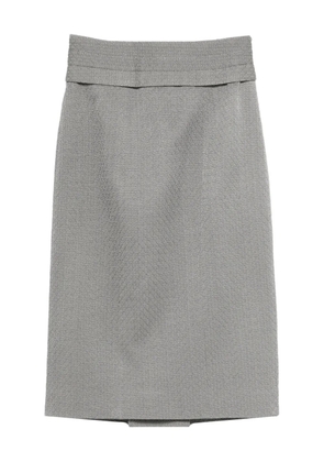 John Galliano Pre-Owned woven skirt - Grey