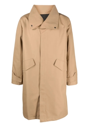 Costumein oversized-collar trench coat - Neutrals