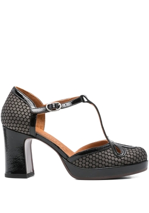 Chie Mihara 70mm patterned pumps - Black