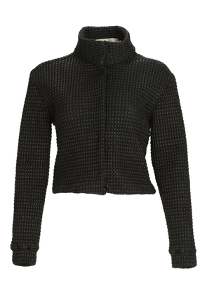 Silvia Tcherassi Zalta high-neck cropped jacket - Black