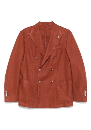 LUIGI BIANCHI MANTOVA herringbone blazer - Brown