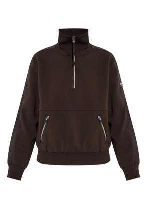 Moose Knuckles Mix Media quarter-zip sweatshirt - Brown