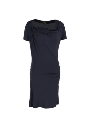 Vivienne Westwood Pre-Owned draped-neckline dress - Blue
