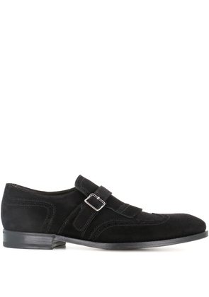 Henderson Baracco suede monk shoes - Black