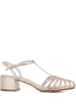 Antonio Barbato Maestri Veneziani strappy block-heel pumps - Gold