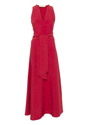 Blanca Vita Aralia belted maxi dress - Red