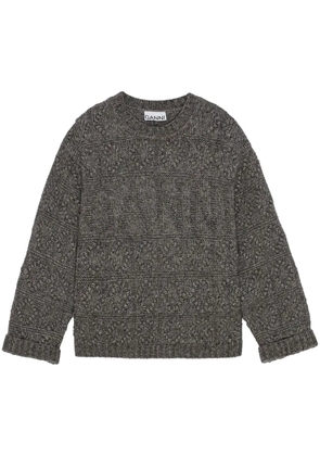 GANNI Bubble jumper - Grey