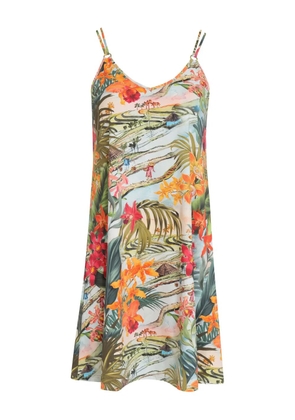 Lygia & Nanny floral-print slip dress - Green