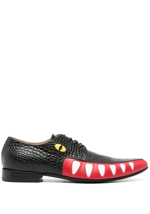 Walter Van Beirendonck Crocodile shoes - Black