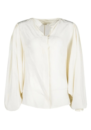 Antonio Berardi Vintage puff-sleeve shirt - Neutrals