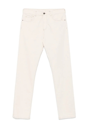 Canali straight-leg cotton-blend jeans - Neutrals