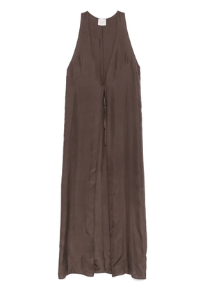 Alysi sleeveless coat - Brown