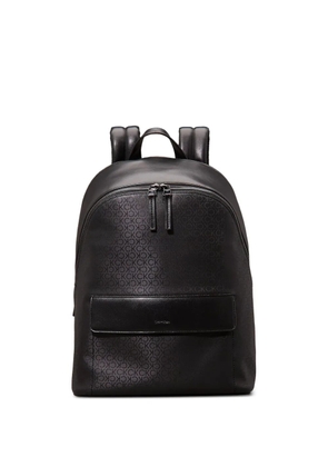 Calvin Klein monogram logo backpack - Black
