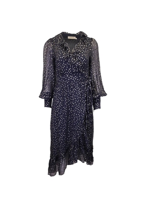 ZIMMERMANN Ruffled fil coupé midi dress - Blue